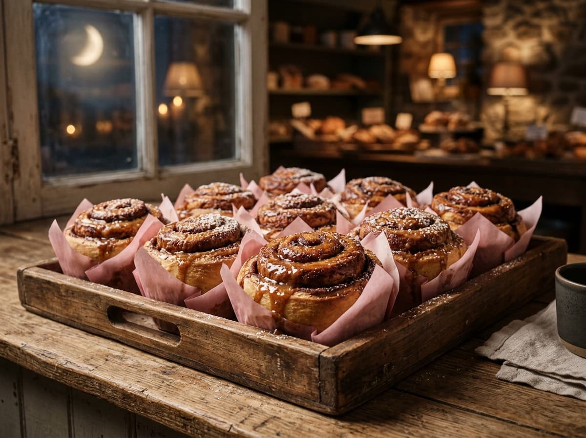 Fresh cinnamon rolls